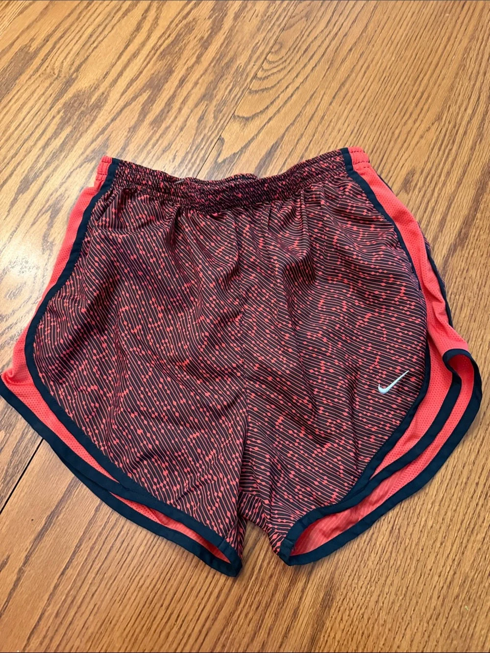 Nike Women’s Red & Black  Athletic Running Shorts
